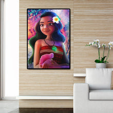 Charger l&#39;image dans la galerie, Big eyes girl - diamant rond complet - 30x40cm
