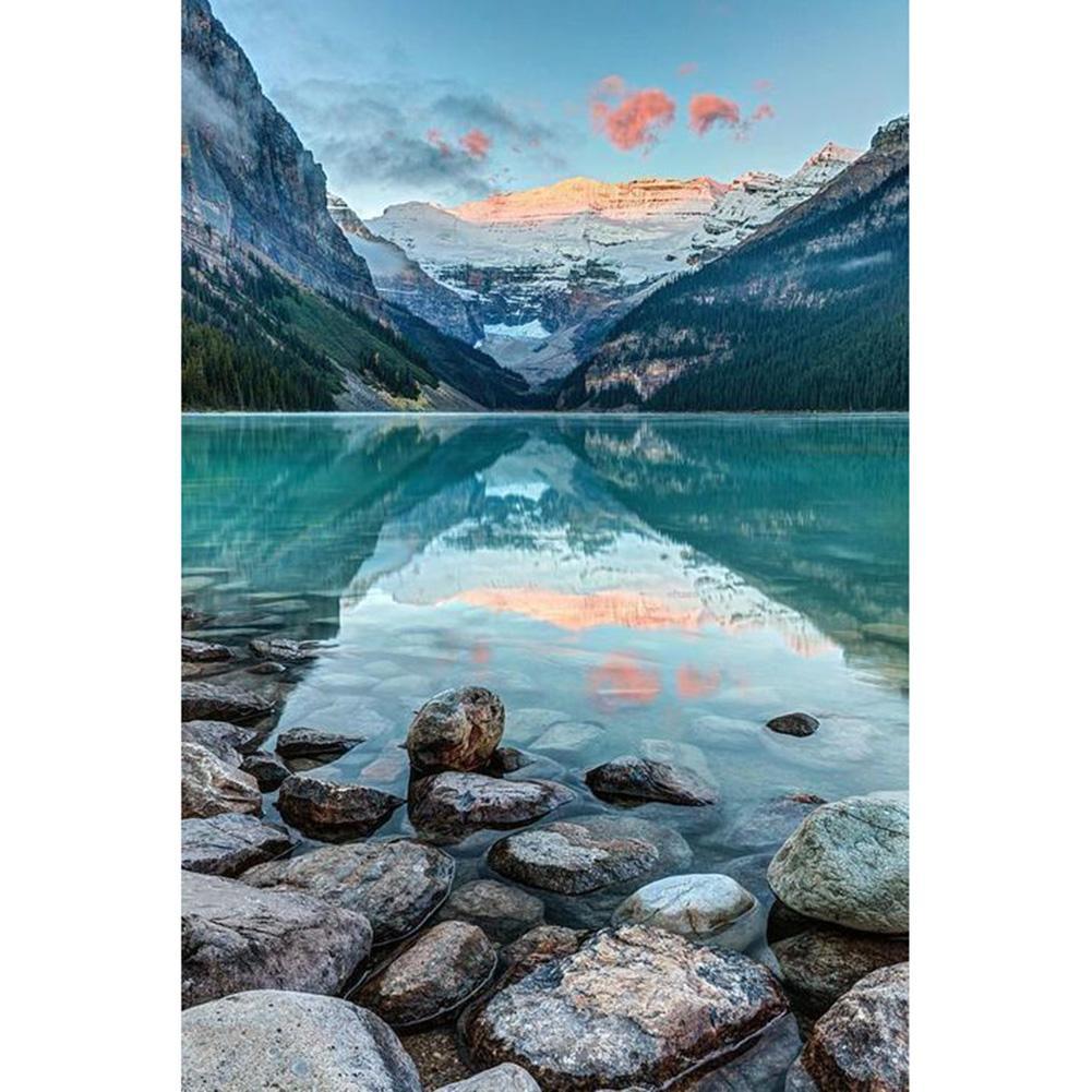 Rivière claire - diamant rond complet - 30x40cm