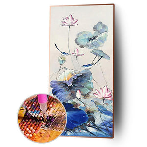 Lotusation - diamant rond complet - 50x100cm