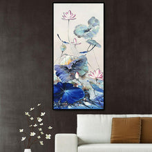 Charger l&#39;image dans la galerie, Lotusation - diamant rond complet - 50x100cm
