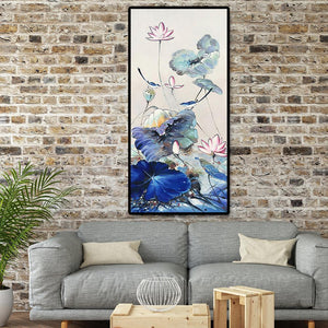 Lotusation - diamant rond complet - 50x100cm