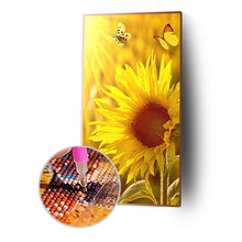 Charger l&#39;image dans la galerie, Tournesol - diamant rond complet - 45x85cm
