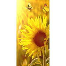 Charger l&#39;image dans la galerie, Tournesol - diamant rond complet - 45x85cm
