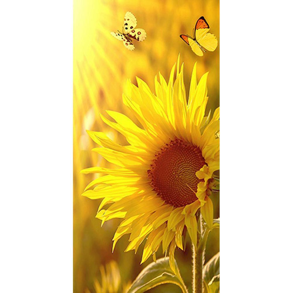 Tournesol - diamant rond complet - 45x85cm