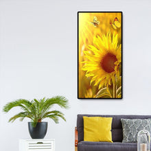 Charger l&#39;image dans la galerie, Tournesol - diamant rond complet - 45x85cm
