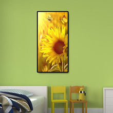 Charger l&#39;image dans la galerie, Tournesol - diamant rond complet - 45x85cm
