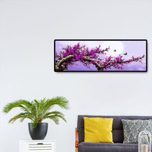 Charger l&#39;image dans la galerie, Arbre violet - diamant rond complet - 80x30cm
