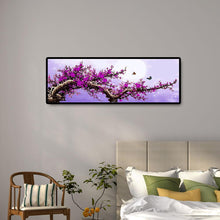 Charger l&#39;image dans la galerie, Arbre violet - diamant rond complet - 80x30cm
