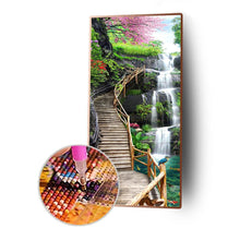 Charger l&#39;image dans la galerie, Chevalet de chute d’eau - diamant rond complet -
