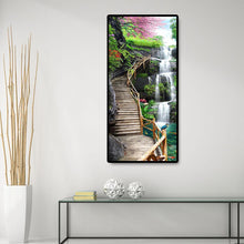 Charger l&#39;image dans la galerie, Chevalet de chute d’eau - diamant rond complet -
