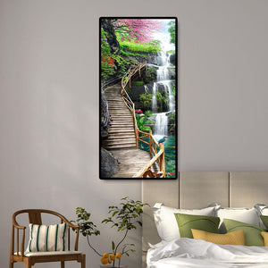 Chevalet de chute d’eau - diamant rond complet -