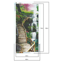Charger l&#39;image dans la galerie, Chevalet de chute d’eau - diamant rond complet -
