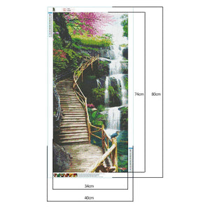Chevalet de chute d’eau - diamant rond complet -