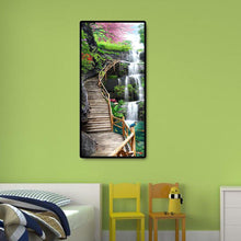 Charger l&#39;image dans la galerie, Chevalet de chute d’eau - diamant rond complet -
