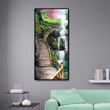 Charger l&#39;image dans la galerie, Chevalet de chute d’eau - diamant rond complet -
