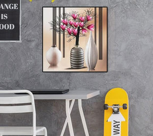 Vase - diamant rond complet -