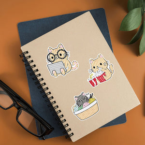 2pcs dessin animé bricolage diamant dessin autocollant