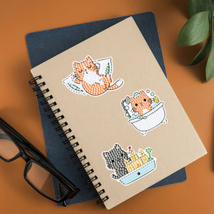 2pcs dessin animé bricolage diamant dessin autocollant