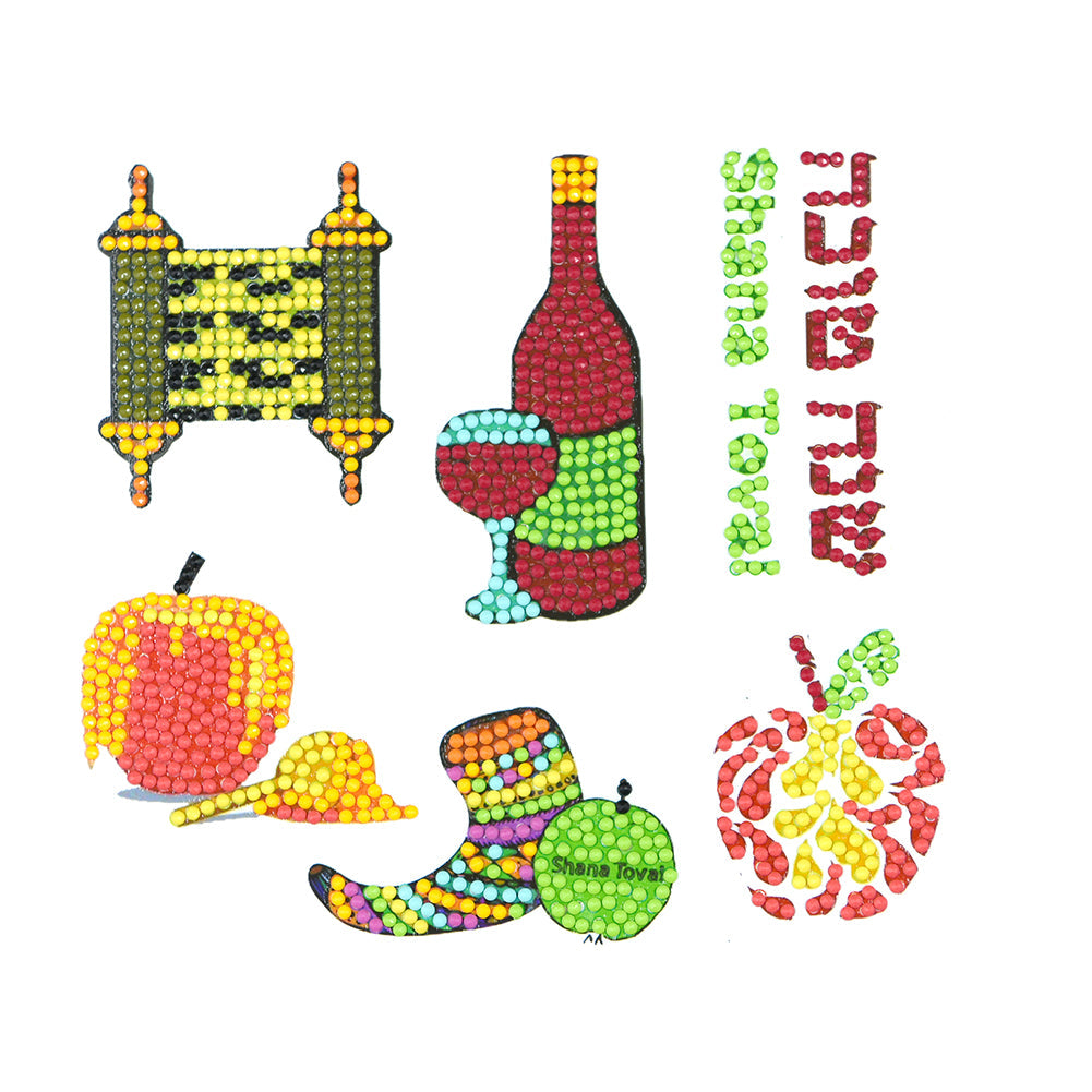 6pcs-Food-Diamond Painting Autocollants