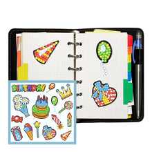 Charger l&#39;image dans la galerie, 14pcs-Birthday Cake-Diamond Painting Autocollants
