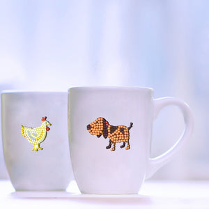 11pcs-Animal-Diamond Painting Autocollants