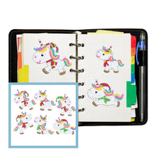 Charger l&#39;image dans la galerie, 6pcs-Unicorn-Diamond Painting Autocollants
