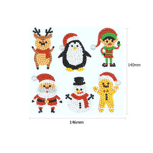 6pcs-Christmas-Diamond Painting Autocollants