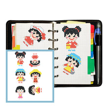 Charger l&#39;image dans la galerie, 6pcs-Girl-Diamond Painting Autocollants
