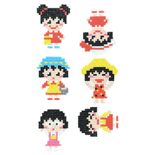 Charger l&#39;image dans la galerie, 6pcs-Girl-Diamond Painting Autocollants

