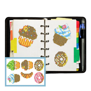 6pcs-Ice Cream-Diamond Painting Autocollants