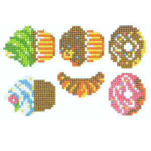 6pcs-Ice Cream-Diamond Painting Autocollants
