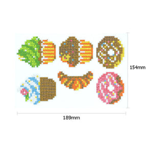6pcs-Ice Cream-Diamond Painting Autocollants