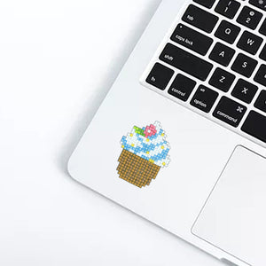 6pcs-Ice Cream-Diamond Painting Autocollants