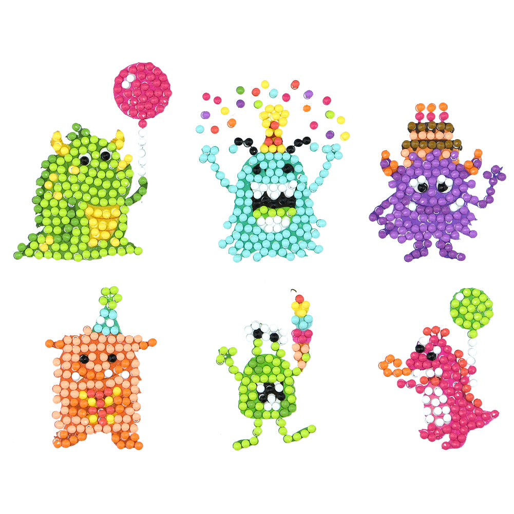 6pcs-Animal-Diamond Painting Autocollants