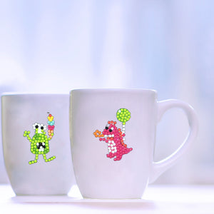 6pcs-Animal-Diamond Painting Autocollants