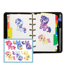 Charger l&#39;image dans la galerie, 6pcs-Cartoon Horse-Diamond Painting Autocollants
