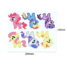 Charger l&#39;image dans la galerie, 6pcs-Cartoon Horse-Diamond Painting Autocollants
