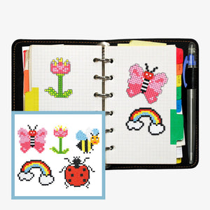 5pcs-Insect-Diamond Painting Autocollants