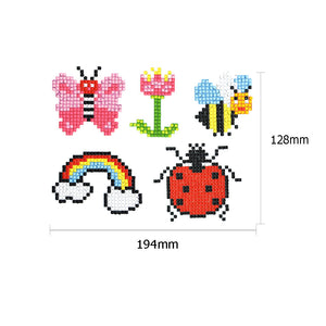5pcs-Insect-Diamond Painting Autocollants