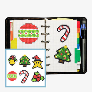 6pcs-Noël-Diamond Painting Autocollants
