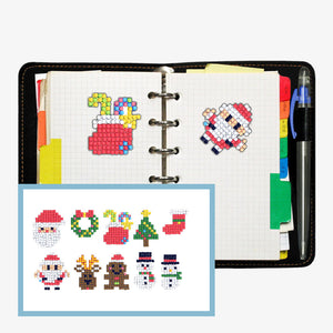 10pcs-Noël-Diamond Painting Autocollants