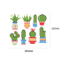 Charger l&#39;image dans la galerie, 8pcs-Cactus-Diamond Painting Autocollants
