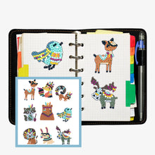 Charger l&#39;image dans la galerie, 9pcs-Animal-Diamond Painting Autocollants
