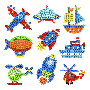 9pcs-Land And Sea-Diamond Painting Autocollants