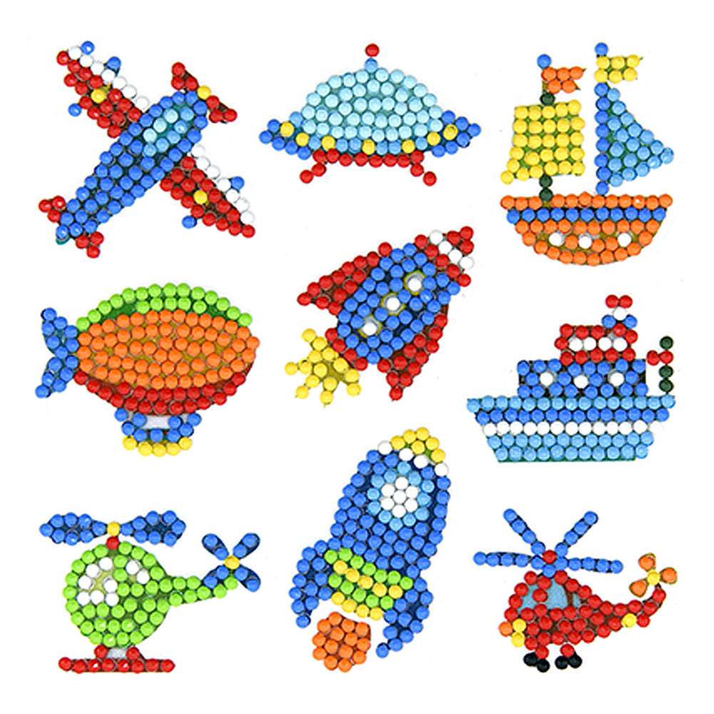 9pcs-Land And Sea-Diamond Painting Autocollants