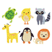 Charger l&#39;image dans la galerie, 6pcs-Animal-Diamond Painting Autocollants
