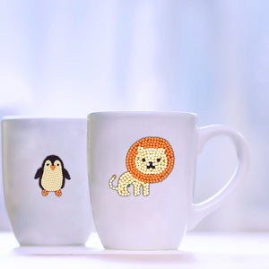 6pcs-Animal-Diamond Painting Autocollants