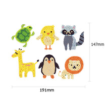 Charger l&#39;image dans la galerie, 6pcs-Animal-Diamond Painting Autocollants
