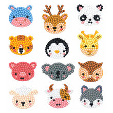 Charger l&#39;image dans la galerie, 12pcs-Animal-Diamond Painting Autocollants

