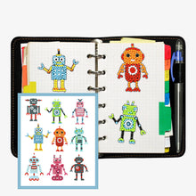 Charger l&#39;image dans la galerie, 9pcs-Hyperactive Robot-Diamond Painting Autocollants
